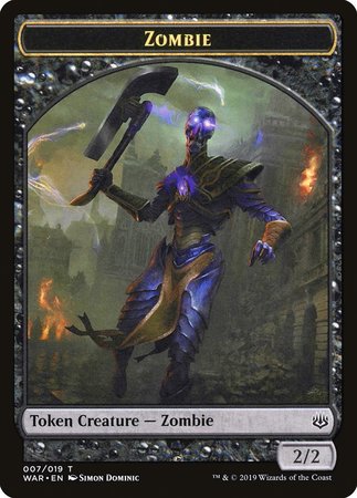 Zombie Token [War of the Spark Tokens] | Black Swamp Games