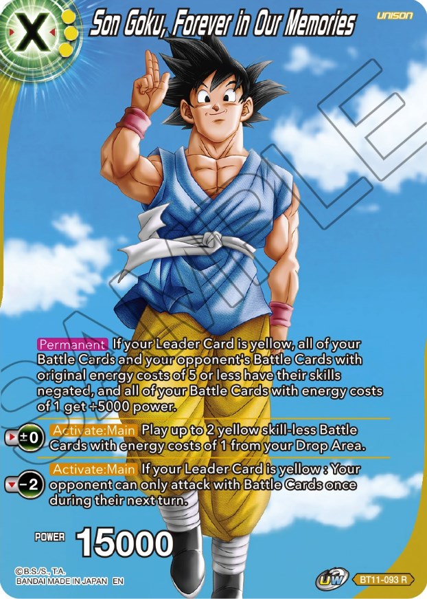 Son Goku, Forever in Our Memories (BT11-093) [Theme Selection: History of Son Goku] | Black Swamp Games