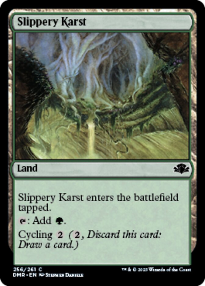 Slippery Karst [Dominaria Remastered] | Black Swamp Games