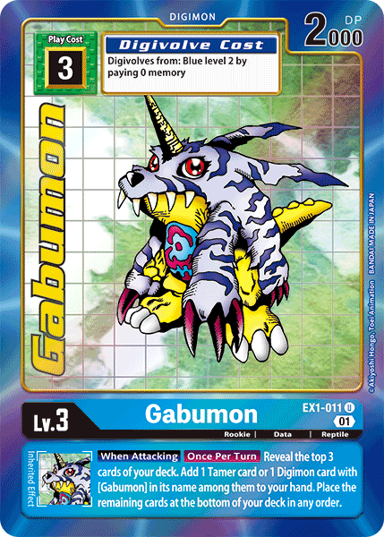 Gabumon [EX1-011] (Alternate Art) [Classic Collection] | Black Swamp Games