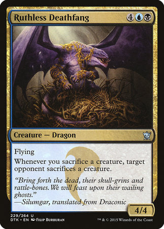Ruthless Deathfang [Dragons of Tarkir] | Black Swamp Games