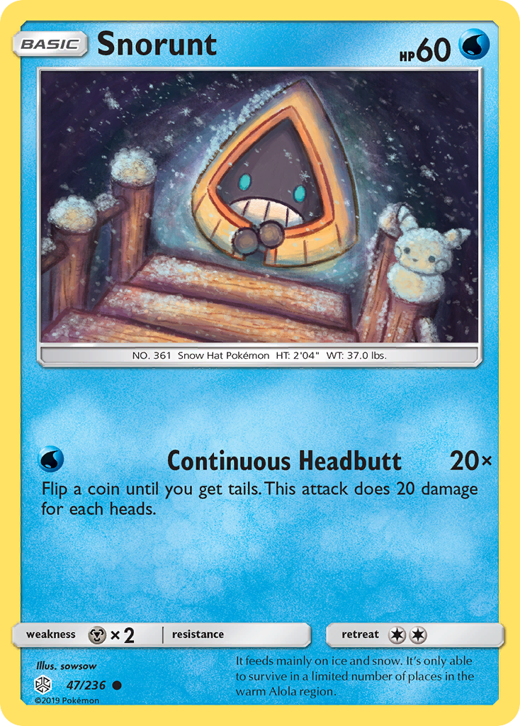 Snorunt (47/236) [Sun & Moon: Cosmic Eclipse] | Black Swamp Games