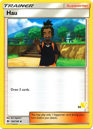 Hau (120/149) (Pikachu Stamp #54) [Battle Academy 2020] | Black Swamp Games