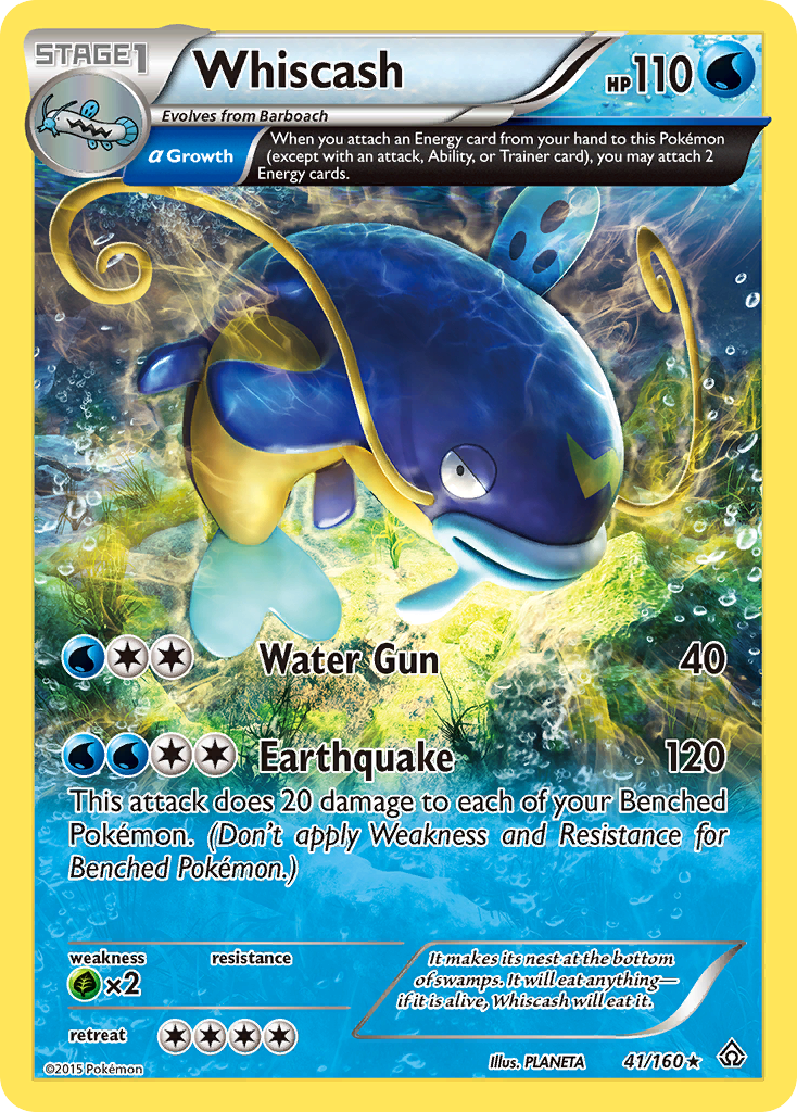 Whiscash (41/160) [XY: Primal Clash] | Black Swamp Games