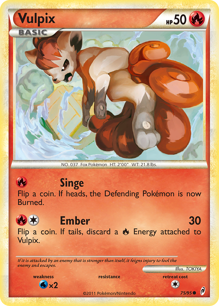 Vulpix (75/95) [HeartGold & SoulSilver: Call of Legends] | Black Swamp Games