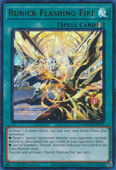 Runick Flashing Fire [MP23-EN242] Ultra Rare | Black Swamp Games