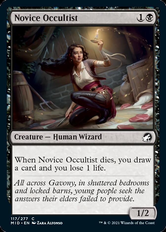 Novice Occultist [Innistrad: Midnight Hunt] | Black Swamp Games