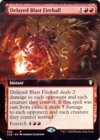 Delayed Blast Fireball (Extended Art) [Commander Legends: Battle for Baldur's Gate] | Black Swamp Games