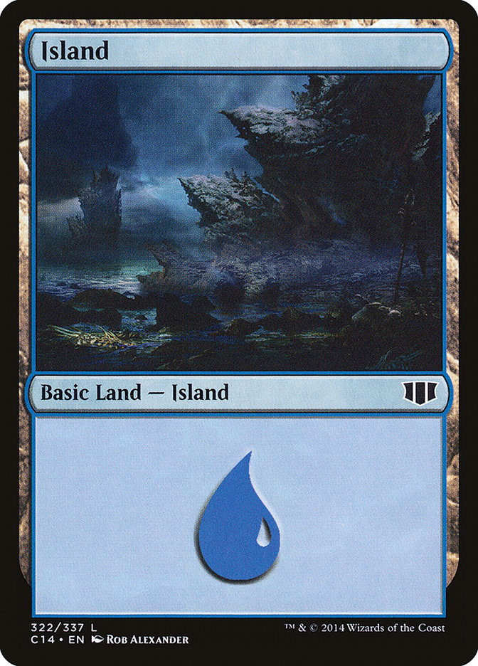 Island (322) [Commander 2014] | Black Swamp Games