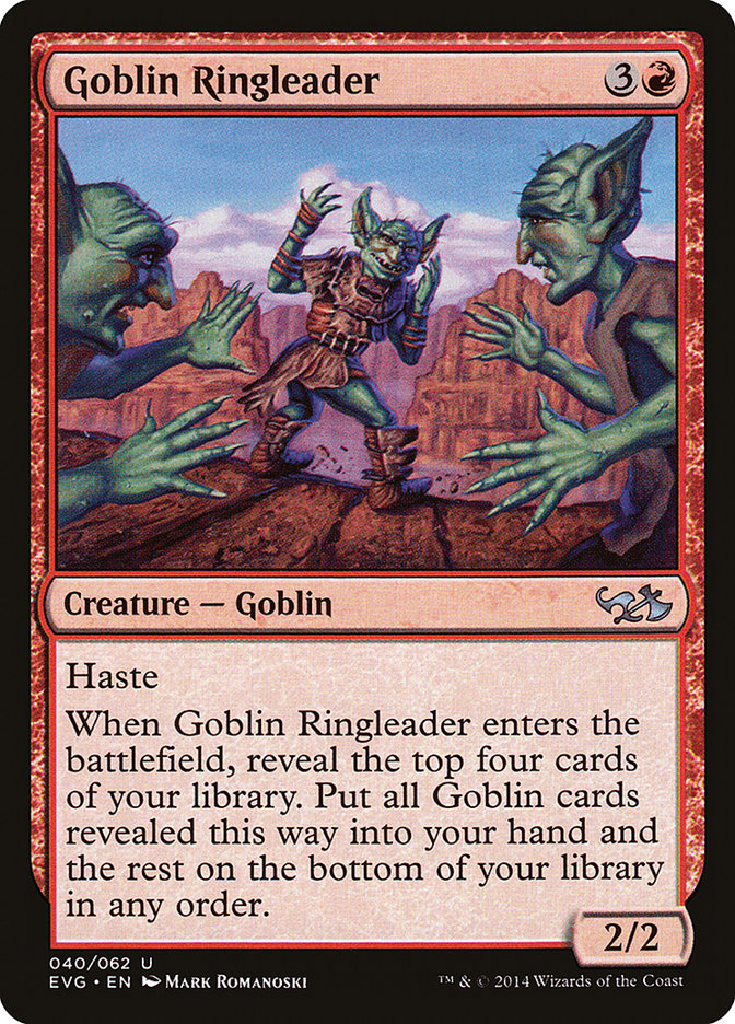 Goblin Ringleader (Elves vs. Goblins) [Duel Decks Anthology] | Black Swamp Games