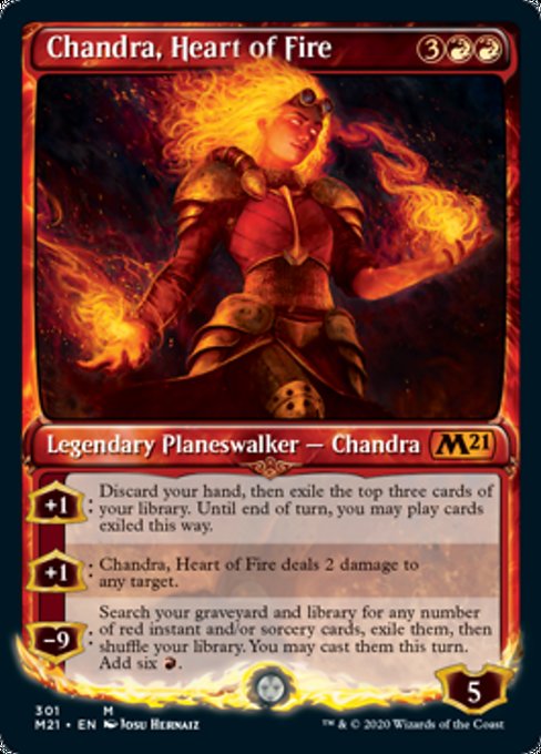 Chandra, Heart of Fire (Showcase) [Core Set 2021] | Black Swamp Games