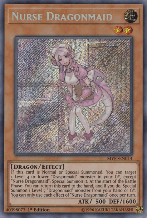 Nurse Dragonmaid [MYFI-EN014] Secret Rare | Black Swamp Games