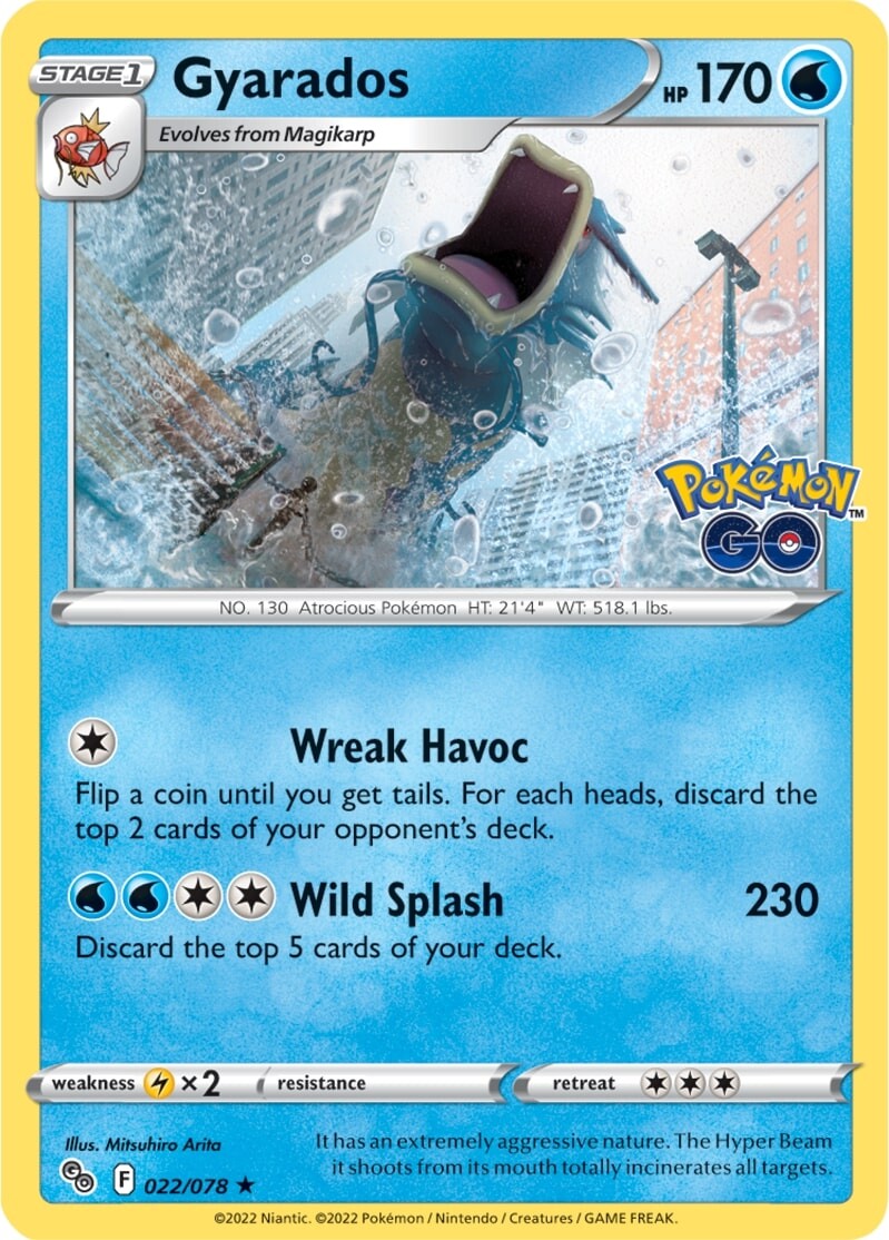 Gyarados (022/078) [Pokémon GO] | Black Swamp Games