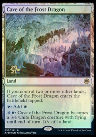 Cave of the Frost Dragon [Dungeons & Dragons: Adventures in the Forgotten Realms Prerelease Promos] | Black Swamp Games