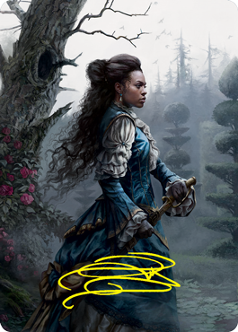 Mina Harker Art Card (Gold-Stamped Signature) [Innistrad: Crimson Vow Art Series] | Black Swamp Games