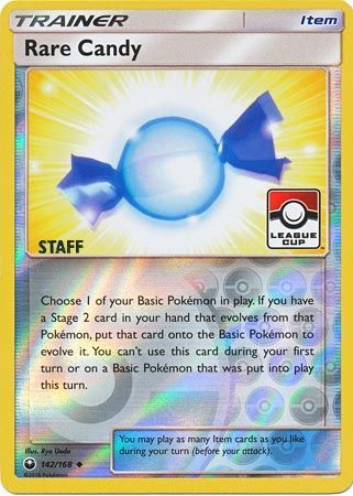 Rare Candy (142/168) (League Promo Staff) [Sun & Moon: Celestial Storm] | Black Swamp Games