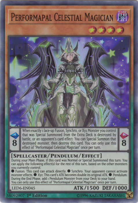 Performapal Celestial Magician [LED6-EN045] Super Rare | Black Swamp Games