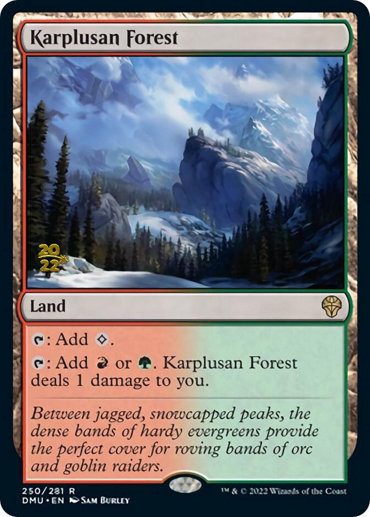 Karplusan Forest [Dominaria United Prerelease Promos] | Black Swamp Games