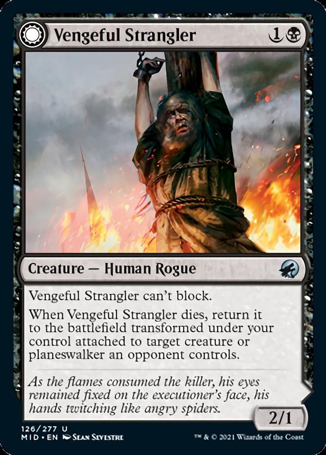 Vengeful Strangler // Strangling Grasp [Innistrad: Midnight Hunt] | Black Swamp Games