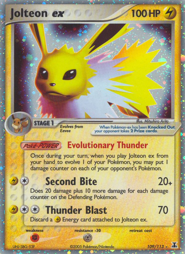 Jolteon ex (109/113) [EX: Delta Species] | Black Swamp Games