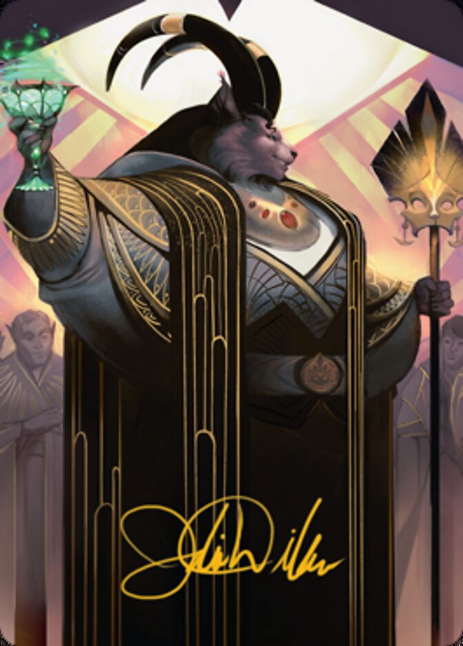 Jetmir, Nexus of Revels 2 Art Card (Gold-Stamped Signature) [Streets of New Capenna Art Series] | Black Swamp Games