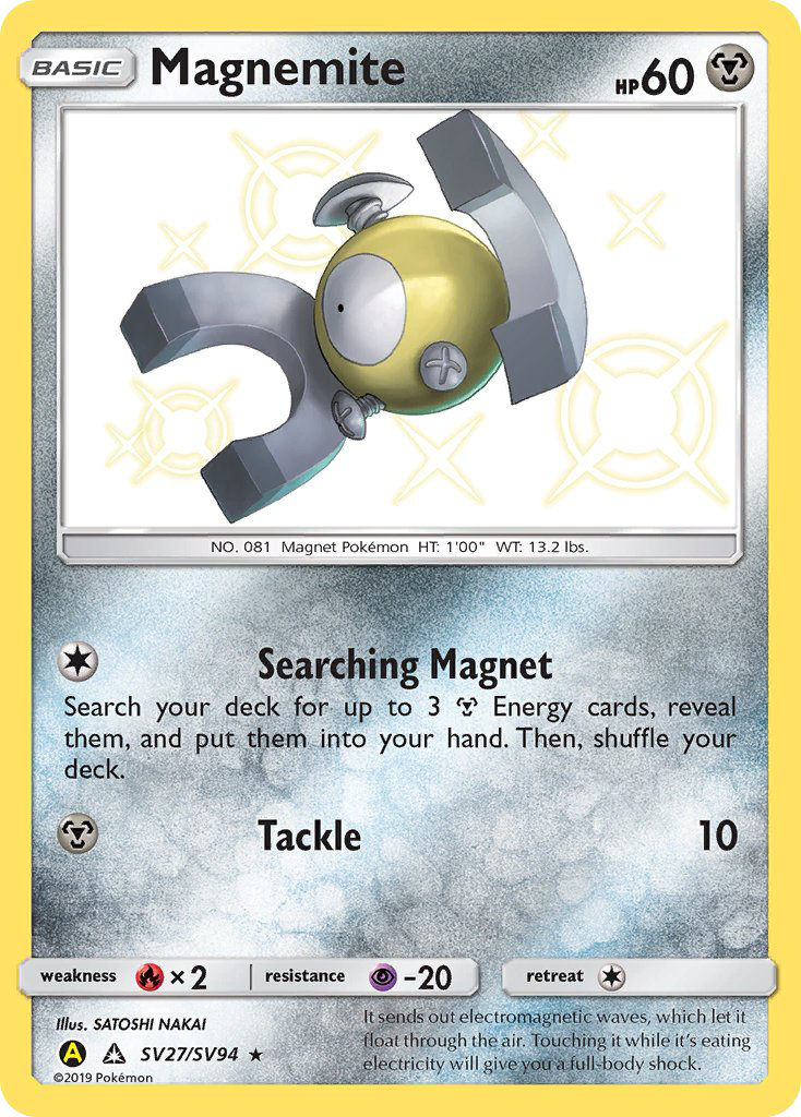 Magnemite (SV27/SV94) [Sun & Moon: Hidden Fates - Shiny Vault] | Black Swamp Games