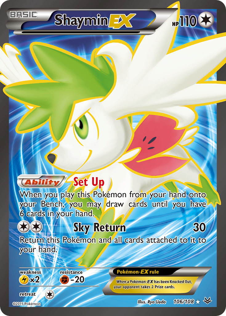 Shaymin EX (106/108) [XY: Roaring Skies] | Black Swamp Games