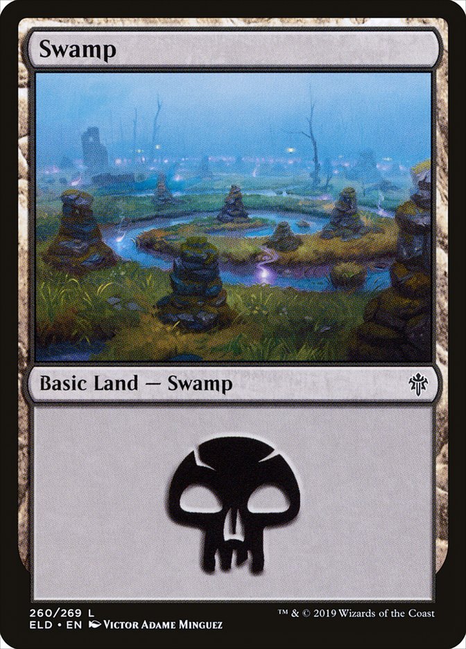 Swamp (260) [Throne of Eldraine] | Black Swamp Games