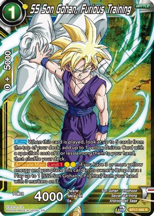SS Son Gohan, Furious Training (BT17-095) [Ultimate Squad] | Black Swamp Games