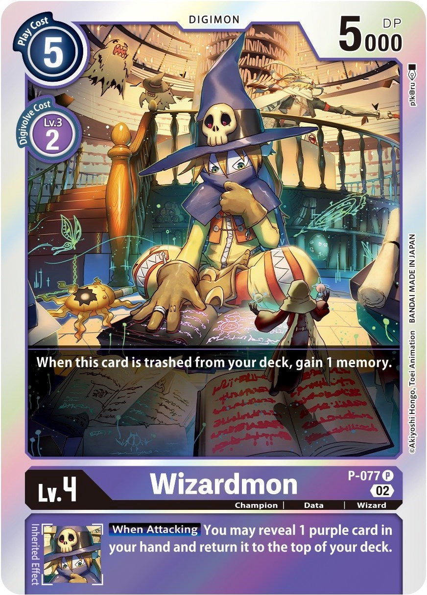 Wizardmon [P-077] (Alternate Art) [Starter Deck: Beelzemon Advanced Deck Set] | Black Swamp Games