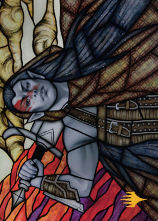 Radha, Coalition Warlord Art Card (Gold-Stamped Signature) [Dominaria United Art Series] | Black Swamp Games
