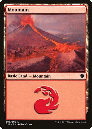 Mountain (306) [Commander 2017] | Black Swamp Games