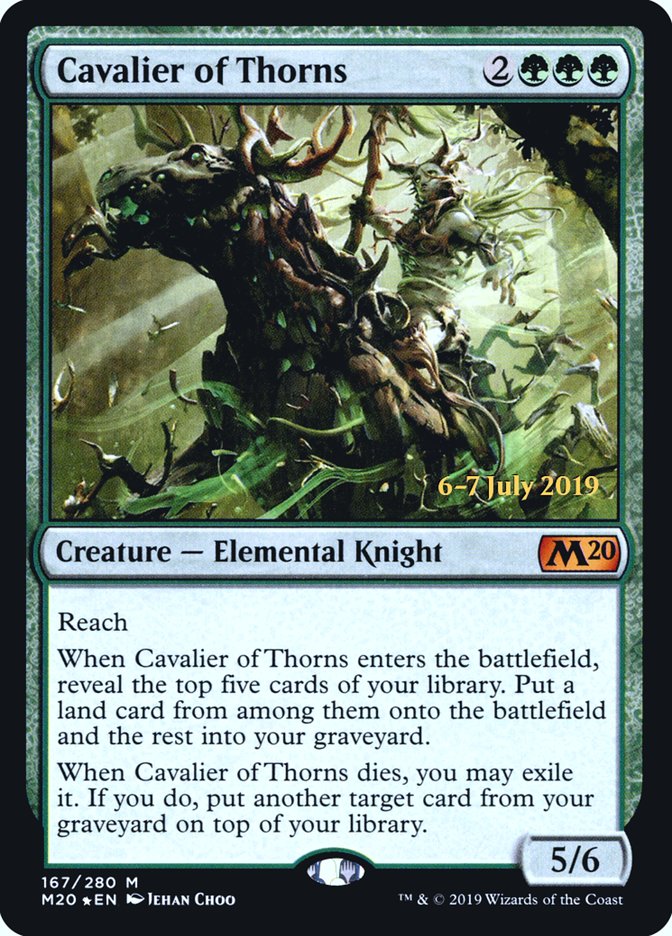 Cavalier of Thorns  [Core Set 2020 Prerelease Promos] | Black Swamp Games