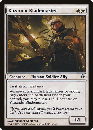 Kazandu Blademaster [Zendikar] | Black Swamp Games