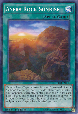 Ayers Rock Sunrise [BP03-EN183] Shatterfoil Rare | Black Swamp Games