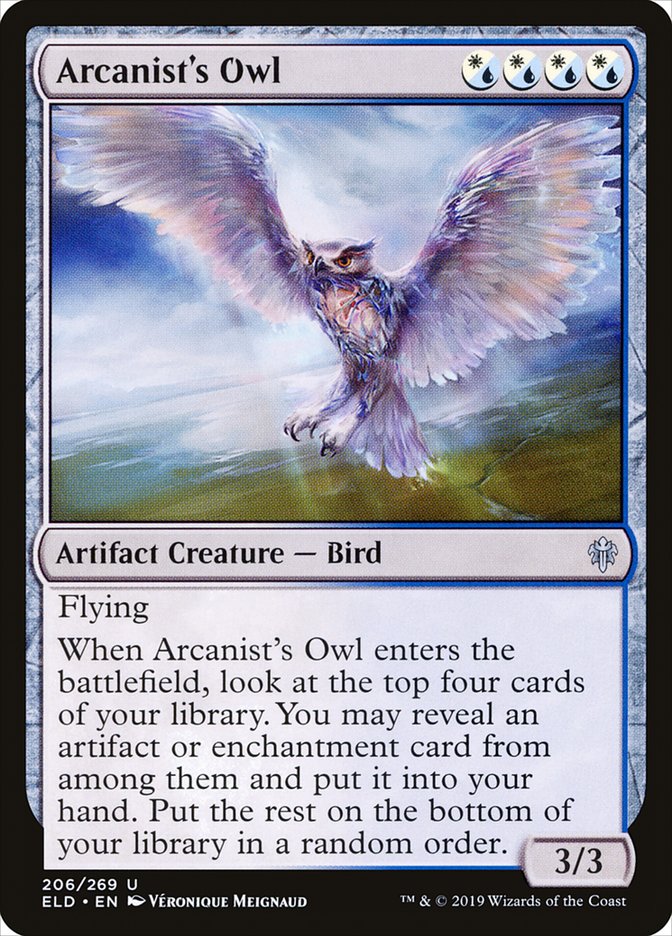 Arcanist's Owl [Throne of Eldraine] | Black Swamp Games