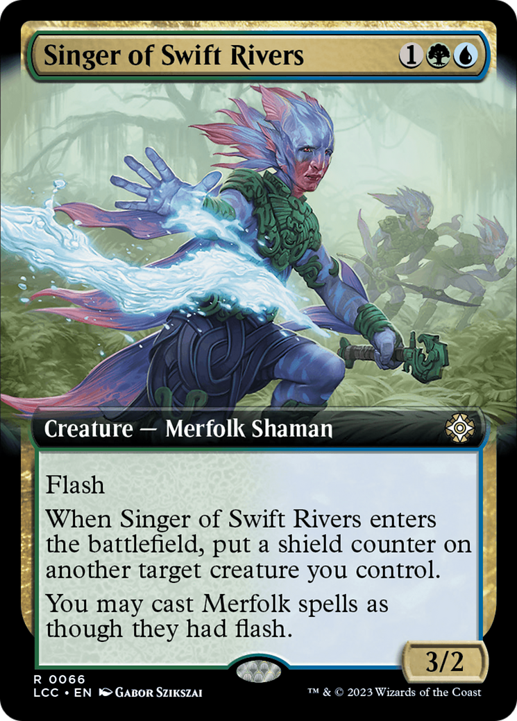 Singer of Swift Rivers (Extended Art) [The Lost Caverns of Ixalan Commander] | Black Swamp Games