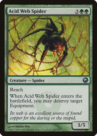 Acid Web Spider [Scars of Mirrodin] | Black Swamp Games