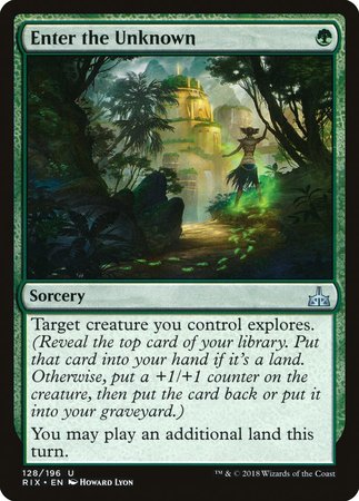 Enter the Unknown [Rivals of Ixalan] | Black Swamp Games