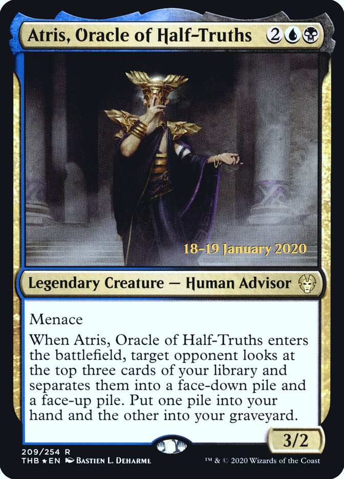 Atris, Oracle of Half-Truths [Theros Beyond Death Prerelease Promos] | Black Swamp Games