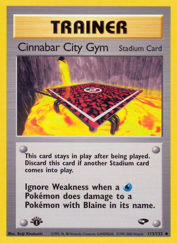 Cinnabar City Gym (113/132) [Gym Challenge 1st Edition] | Black Swamp Games