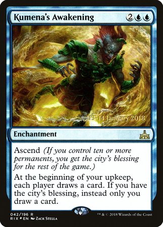 Kumena's Awakening [Rivals of Ixalan Promos] | Black Swamp Games