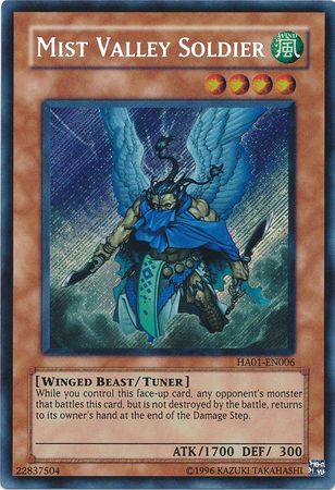 Mist Valley Soldier [HA01-EN006] Secret Rare | Black Swamp Games