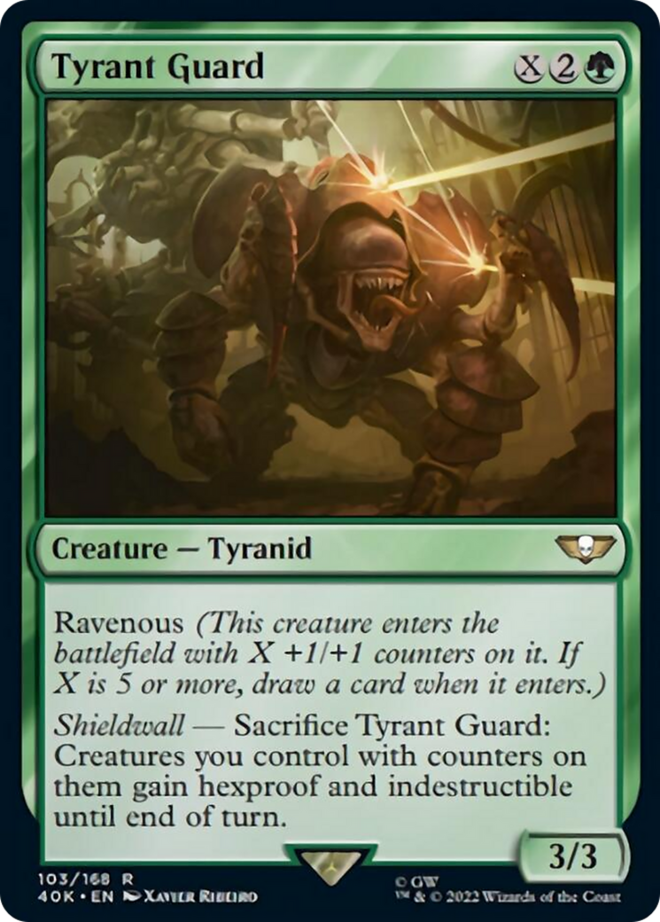 Tyrant Guard (Surge Foil) [Universes Beyond: Warhammer 40,000] | Black Swamp Games