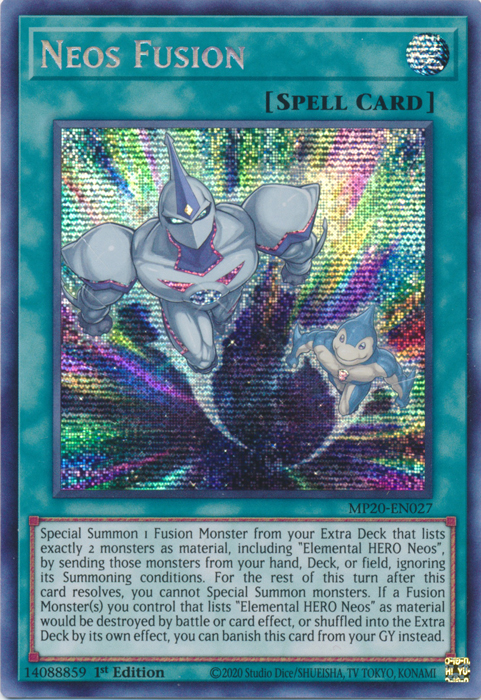 Neos Fusion [MP20-EN027] Prismatic Secret Rare | Black Swamp Games