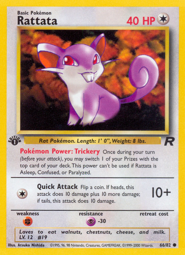 Rattata (66/82) [Team Rocket 1st Edition] | Black Swamp Games