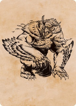 Owlbear (Showcase) Art Card [Dungeons & Dragons: Adventures in the Forgotten Realms Art Series] | Black Swamp Games