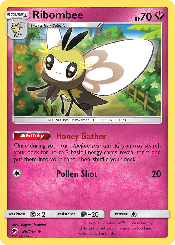 Ribombee (96/147) [Sun & Moon: Burning Shadows] | Black Swamp Games