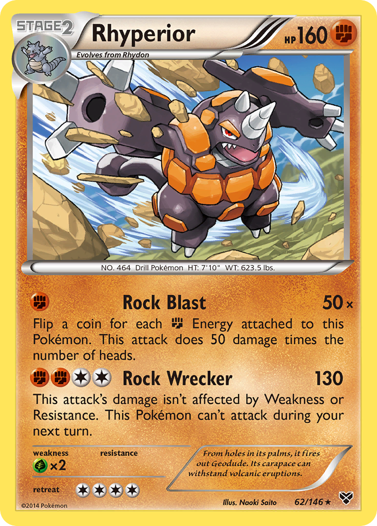 Rhyperior (62/146) [XY: Base Set] | Black Swamp Games