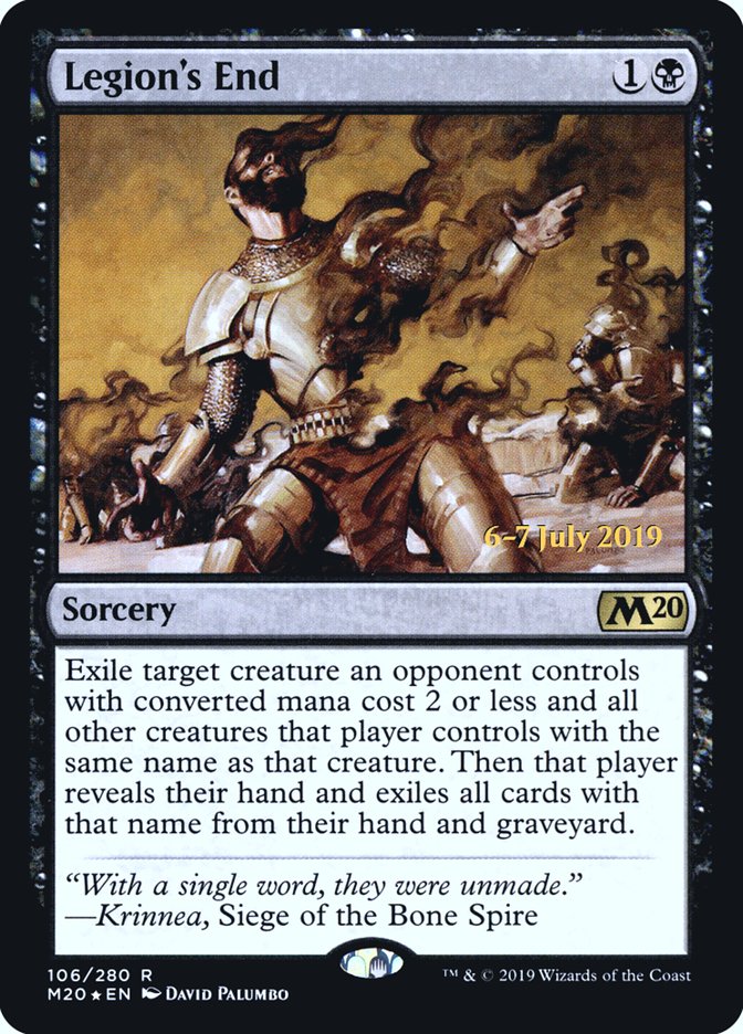 Legion's End  [Core Set 2020 Prerelease Promos] | Black Swamp Games